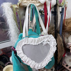 Sweet Lolita Bag Heart-shaped Lace Bag Multicolors - image 5