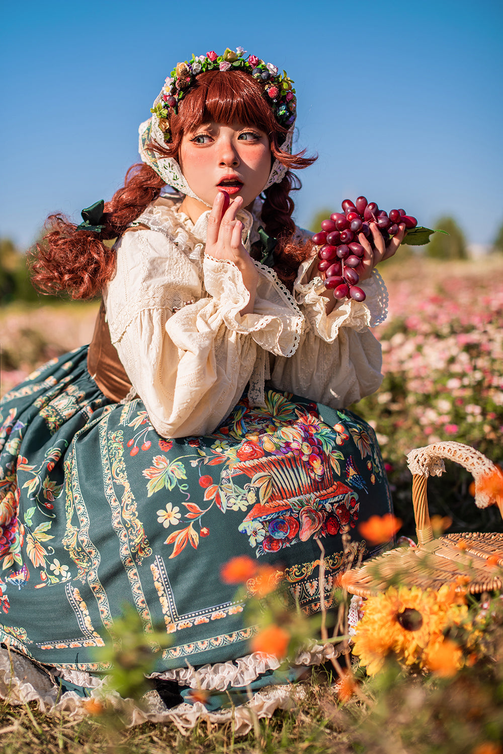 Rich Hymn - Lolita Bavarian Long Velvet JSK - image 4