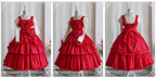 Cotton Gothic Lolita Long JSK, Drawn-up Hem - image 9