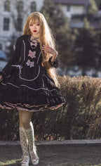 Black Lolita Doll OP/JSK with Adjustable Elasticity - image 28