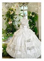 Love and Roses Princess Bridal Lolita Dress with Tiered Rose Skirt - image 31