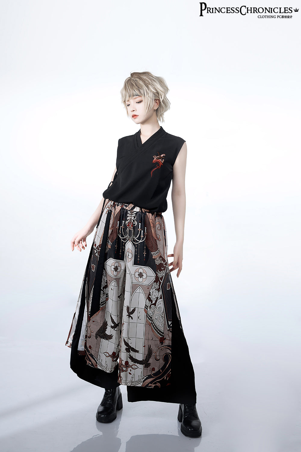 Night Instructions Printed Ouji Trousers - image 8