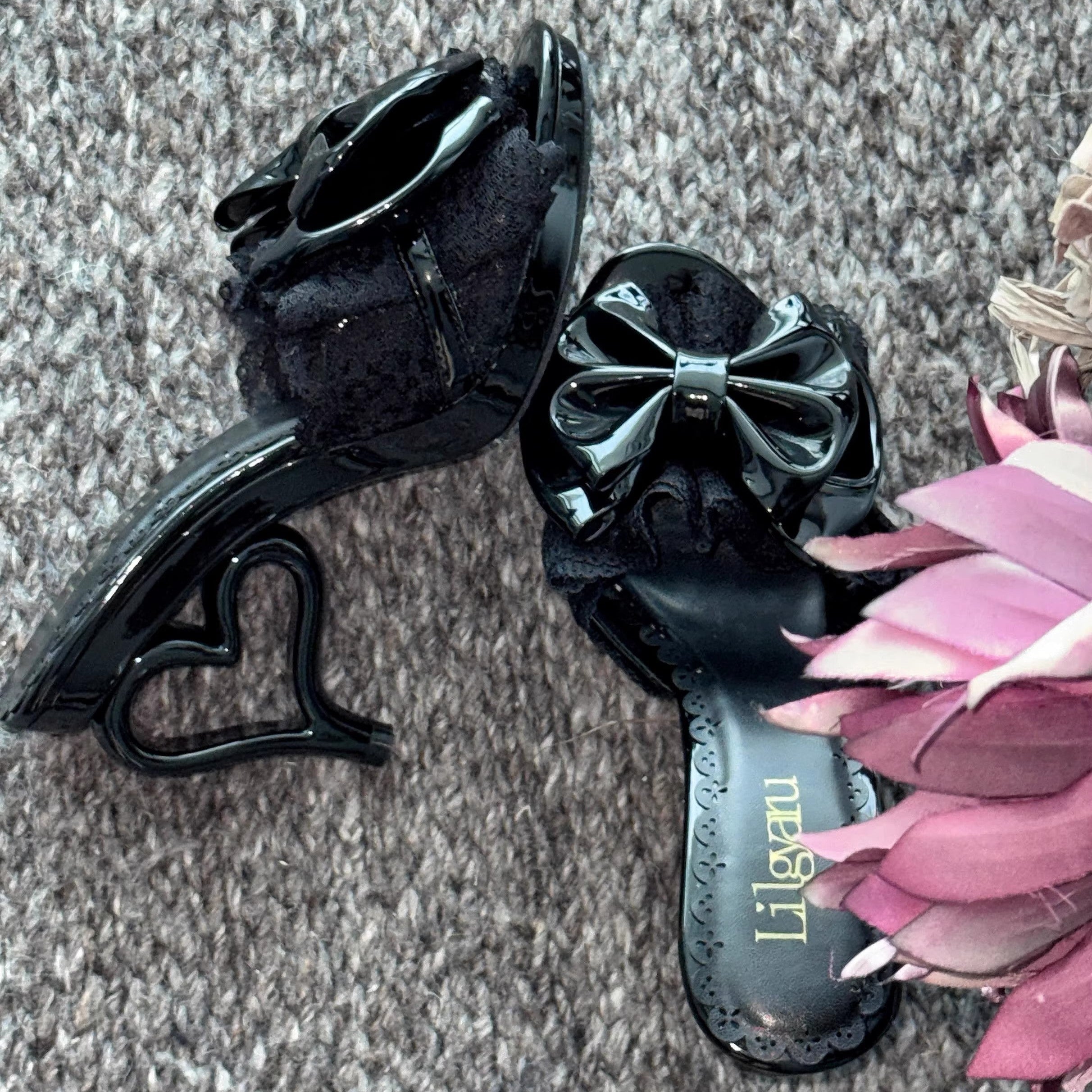 Pink Hime Lolita Slingback Heels - image 3