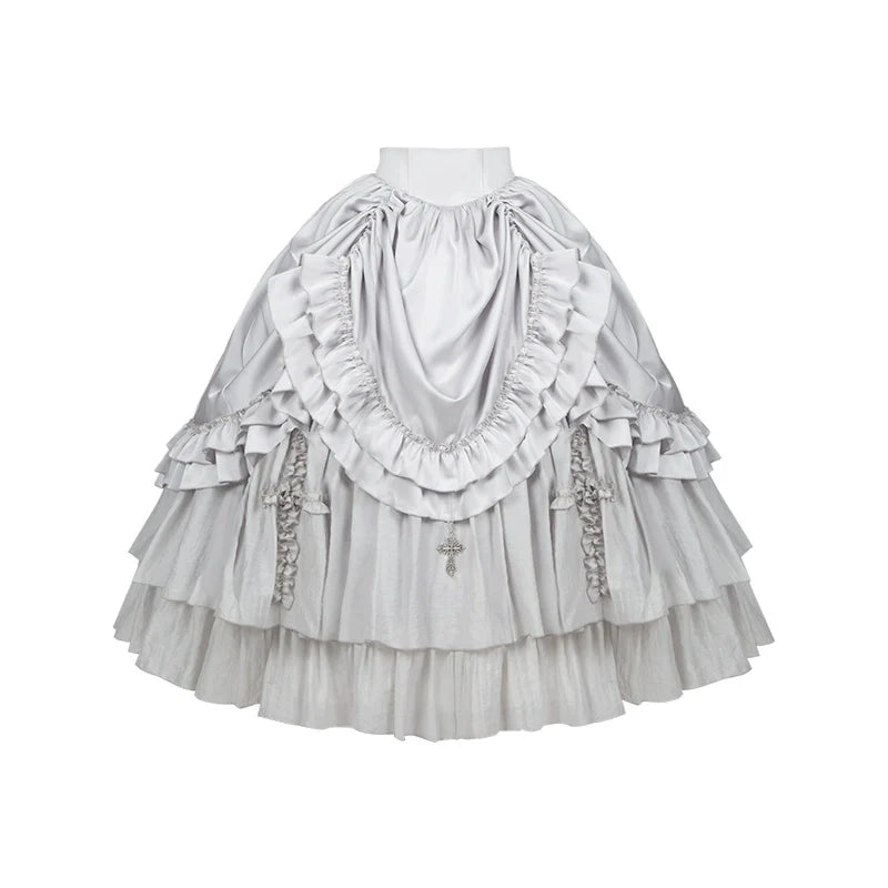 Humanoid Robot - Silver Gothic Lolita Mermaid Skirt Set - image 69