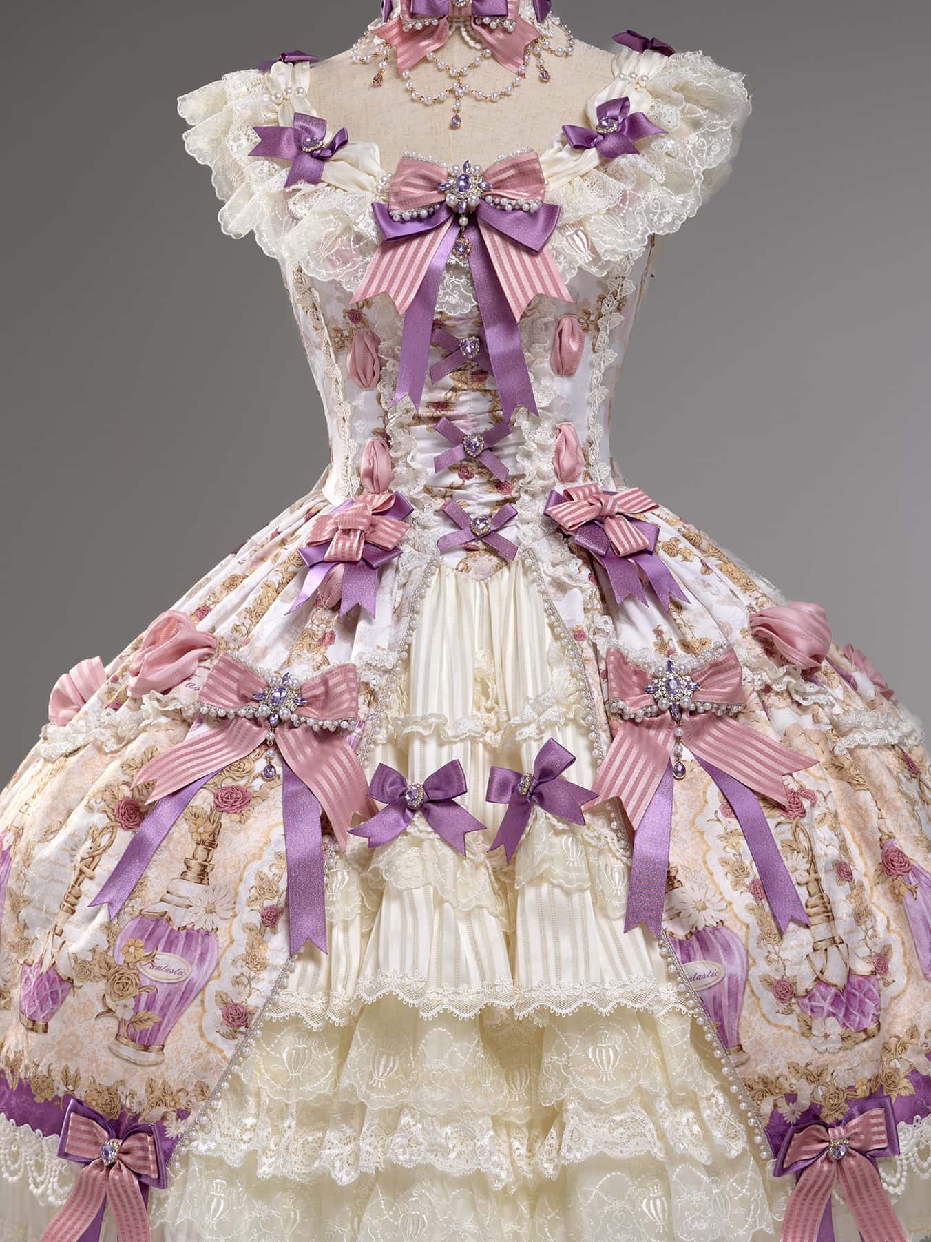 Antique Gem Fragrance Lolita Purple JSK Dress Set - image 2