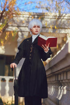 Sea of Hope - Ouji Lolita Long Coat, Detachable Cape - image 1