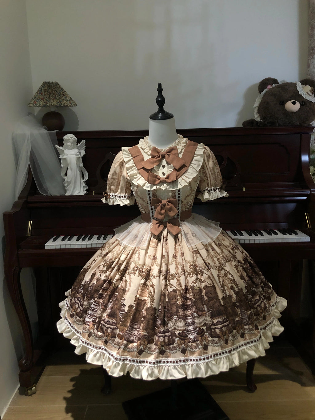 Old School Lolita Printed OP, Zipper Closure - image 1