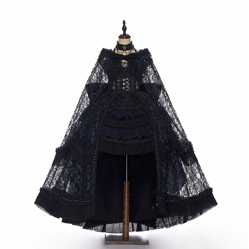 Ismailia - Gothic Lolita JSK Dress, Lace & Rose and Accessories - image 7