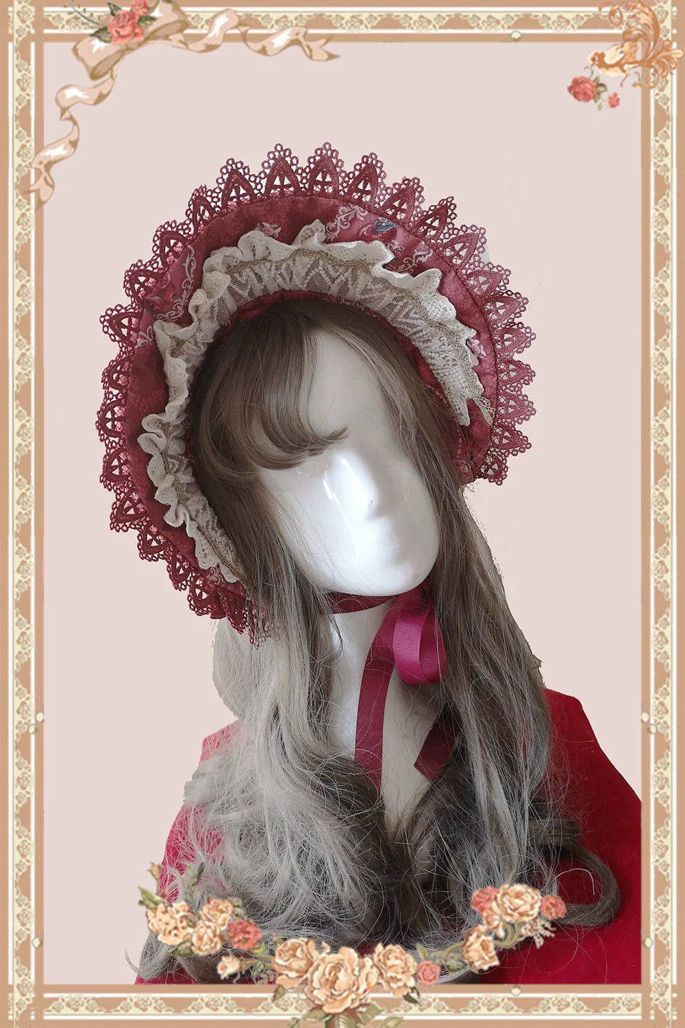 Sweet Lolita Accessories Bonnet KC Socks Beret - image 30