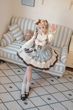 Thin Choco - Sweet Lolita Petite JSK Puffy Mini Dress KC - image 6