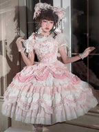 Wedding Poem Lolita JSK, Train and Bonnet Set - image 10