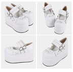 Angelic Imprint - Punk Lolita Shoes High Platform Shoes with Bow - image 13