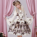Sweet Ode Bear Printed Lolita JSK and Accessories Series - image 4
