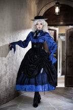 Moonnight Return - Ouji Lolita Stand Collar Shirt with Irregular Cuffs - image 11