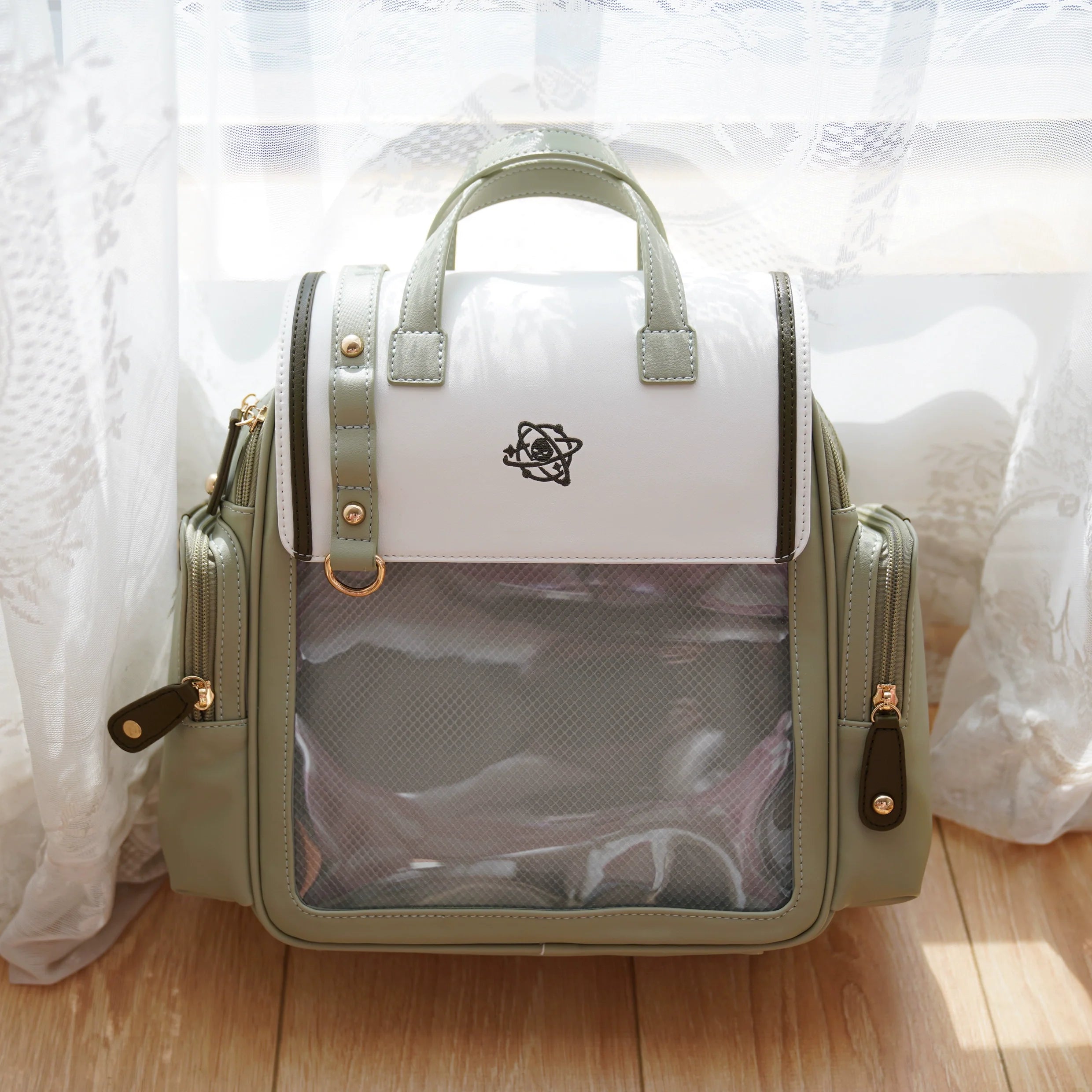 Kawaii Lolita Large-Capacity Ita Backpack with Mini Pocket and Grid Board - image 6