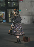 German Bookshelf - Classic Lolita OP Dress & Detachble Cape - image 46