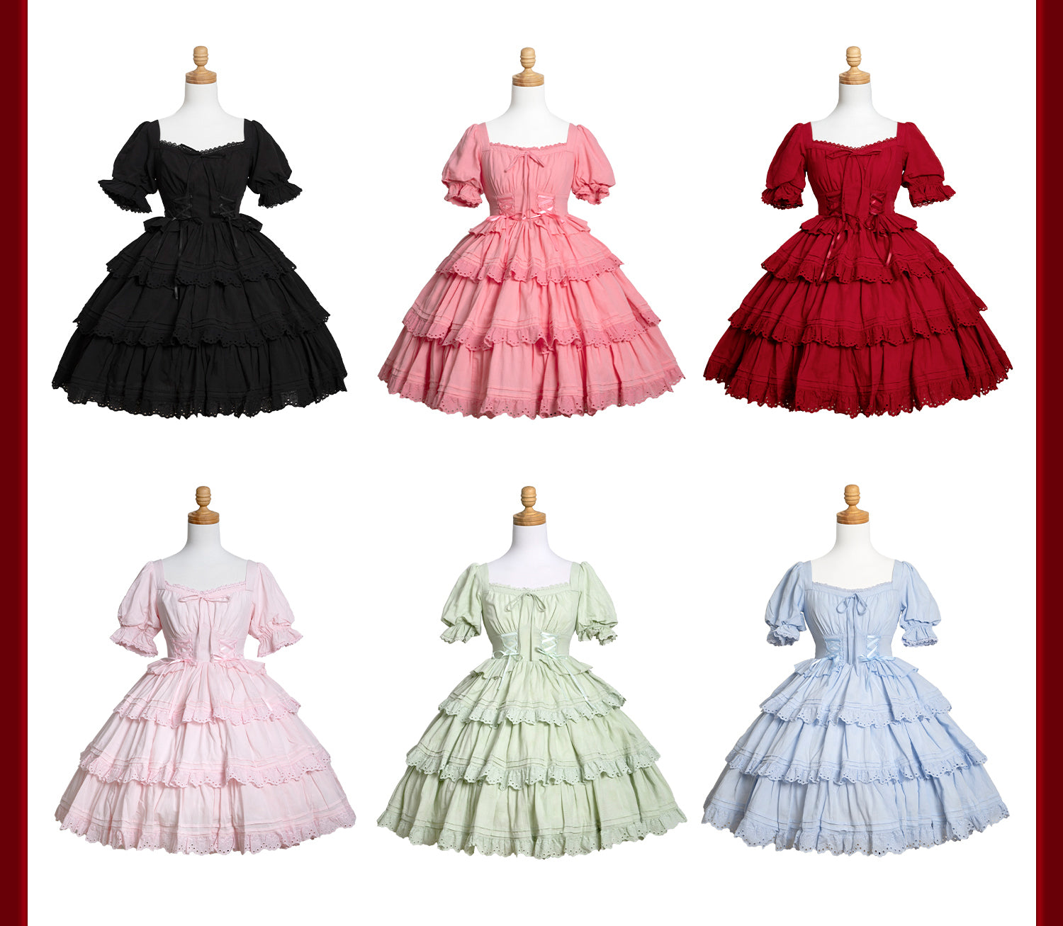 Miss Flora - Cotton Sweet Lolita Dress Set Doll-like OP and JSK - image 19