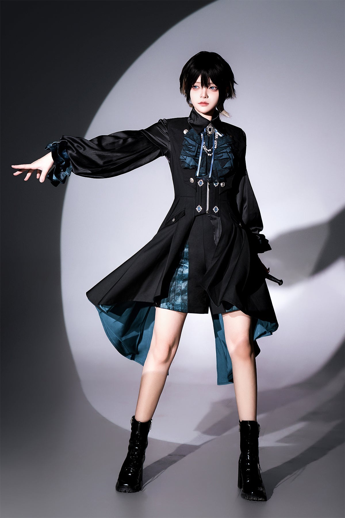 Mystique Melody - Ouji Lolita Shorts, Prince Long Vest Collection - image 1