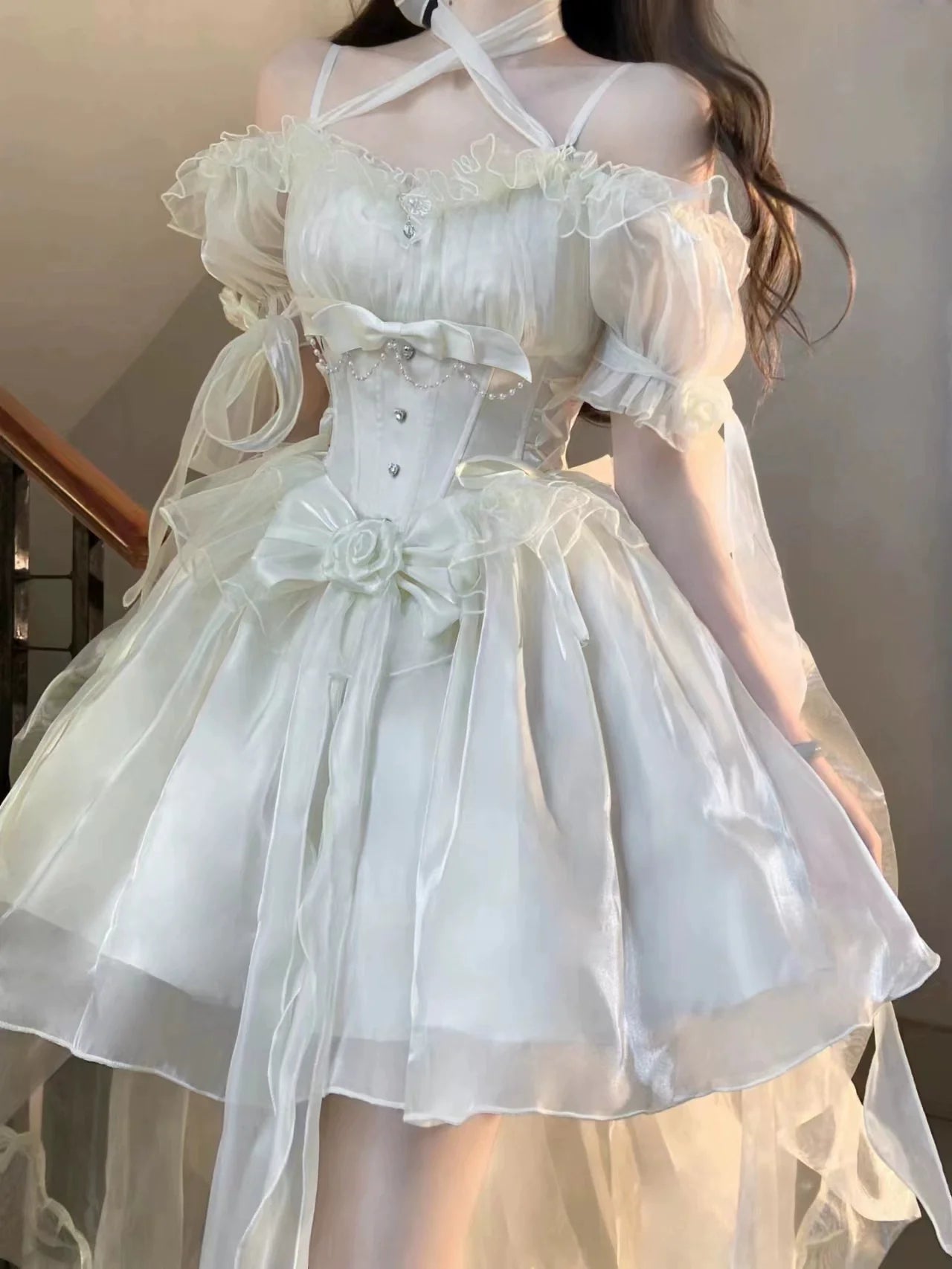 Elegant Lolita Detachable Train & Shoulder Strap Collection - image 8