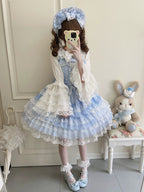 Sugar Girl Love Overture Sweet Lolita Tiered Ruffle JSK and Accessories - image 26