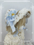 Country Lace Flower Lolita Bonnet, Multicolor - image 18