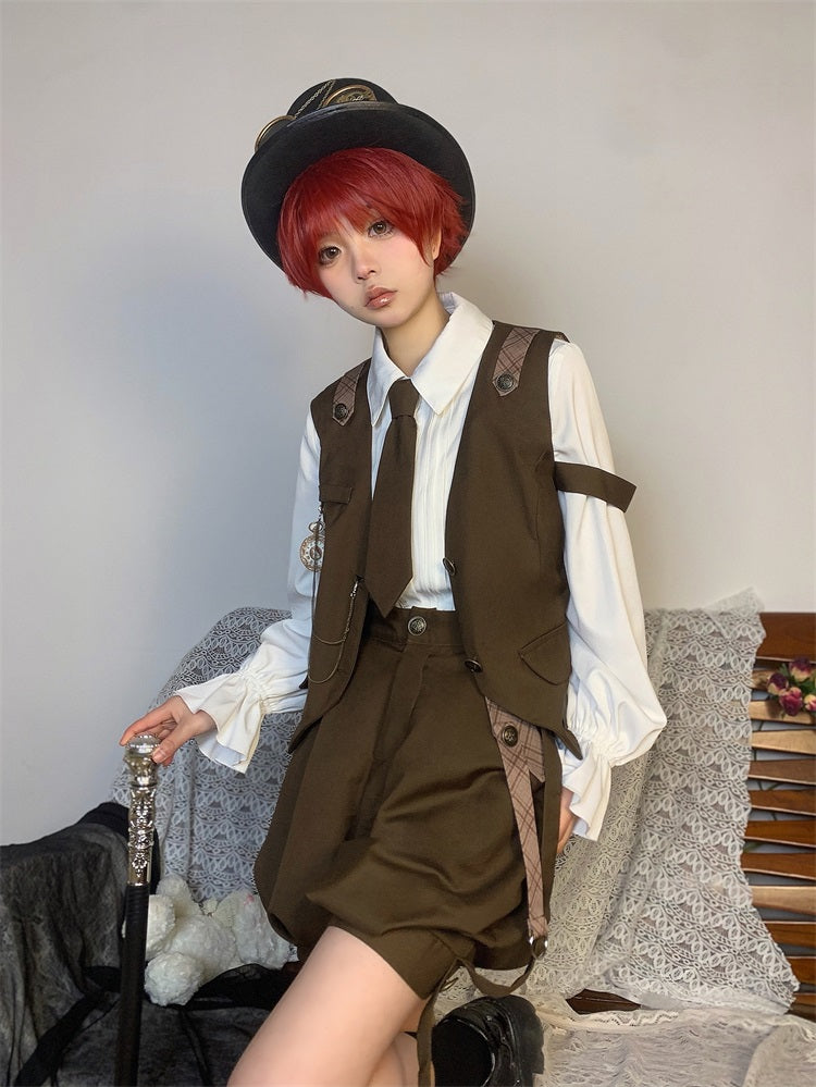 Detective Rabbit Kiri - Ouji Lolita Outfits, Backpack Pants - image 20
