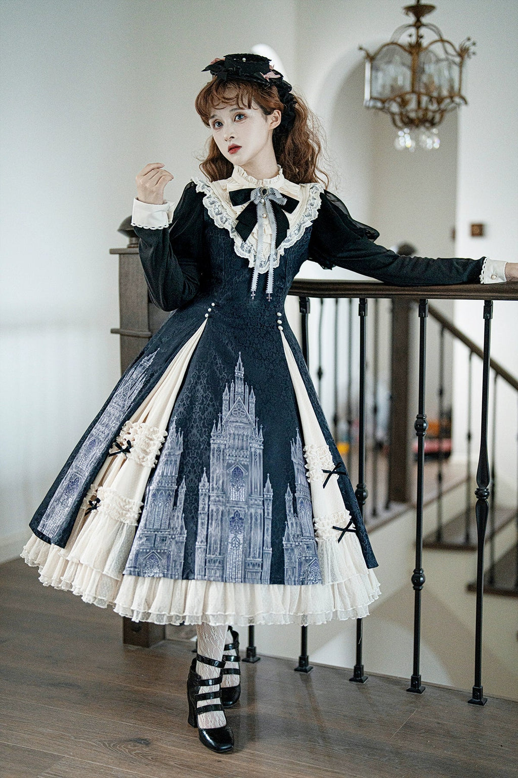 Church Bell - Elegant Lolita OP Dress Long Sleeve Spring Autumn - image 1