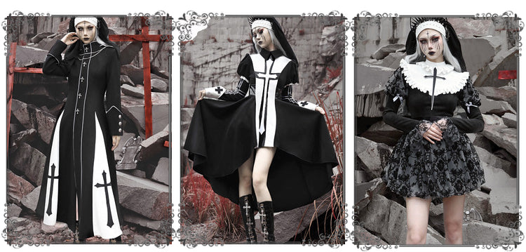 Rose Cemetery - Dark Red Velvet Gothic Lolita Dress - image 6