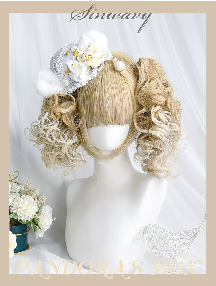 Pandora's Box - Lolita Short Wig with Cute Double Ponytails - image 2