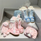 Cherry Snow Bunny Ears - Winter Sweet Lolita Boots, Bunny Ears - image 19