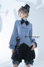 Narrative Rule - Ouji Lolita Shorts Set, Long Vest - image 3