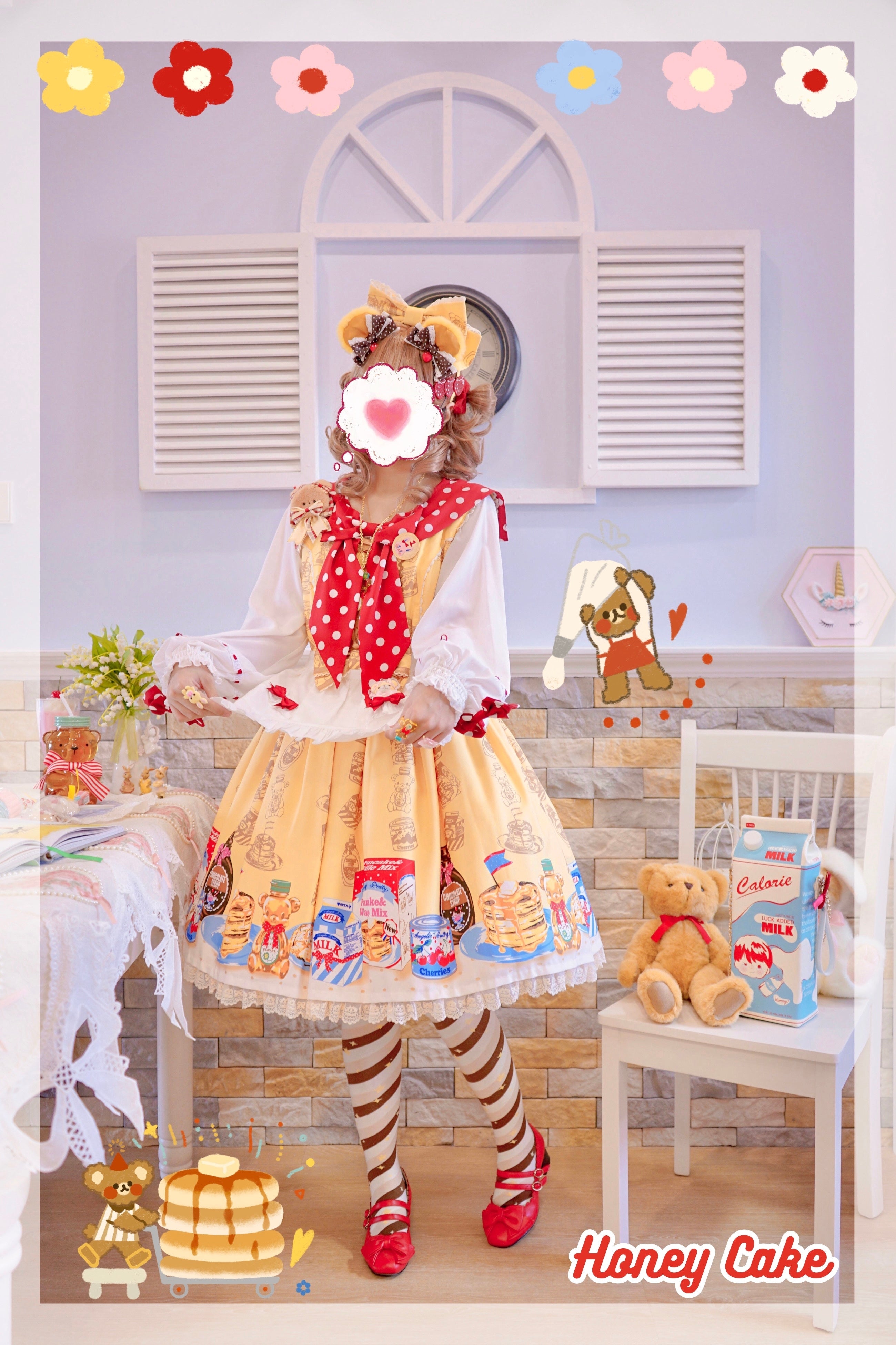 Macaron Lolita Cute Stripe Socks - image 11