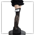 Wuxiaoliu Gothic Lolita Lace Stockings with Bow Garter - image 9