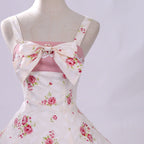 Rose Spring Romance - Cotton Old School Lolita JSK Dress, Floral Print - image 10