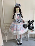 Candy Mary Cat - Fluffy Sweet Lolita JSK Dress, Kitten Print - image 6