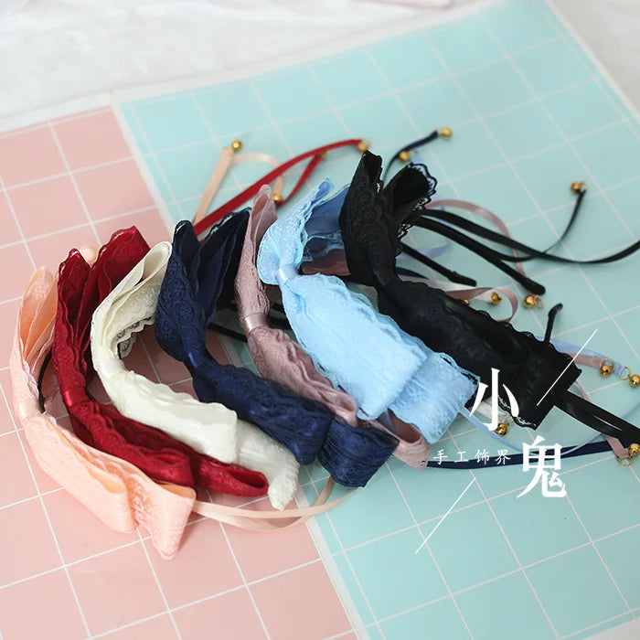 Bell and Lace Sweet Lolita Bow Hair Accessory - image 4