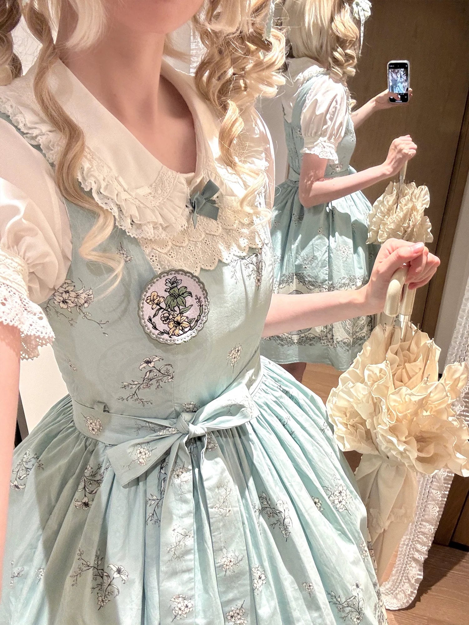 Small Porcelain Plate - Classic Lolita JSK Printed Dress and Accessories - image 10