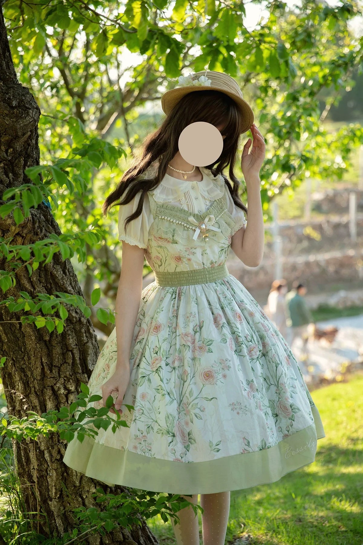The Rose Dowry - Daily Cotton Lolita OP Dress V-neck Dress - image 2