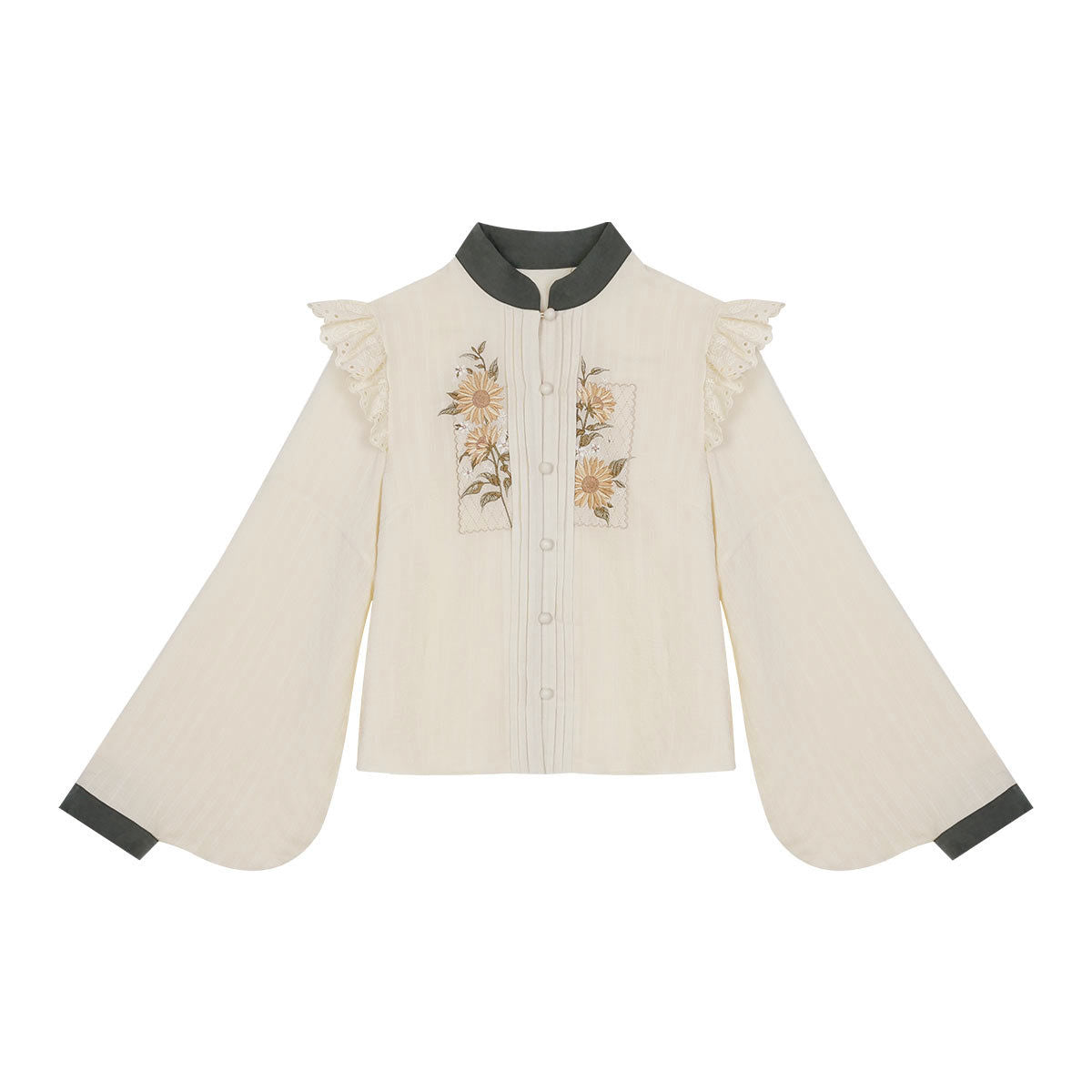 Sunflower Appointment - Oriental Classic Lolita Skirt and Blouse - image 10