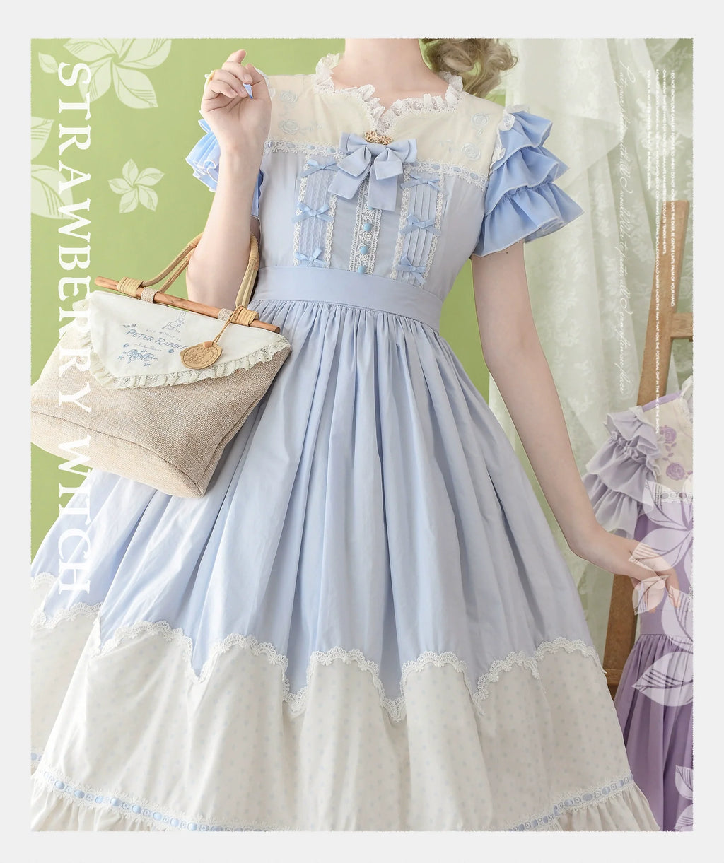 Summer Breeze - Sweet Lolita OP Embroidery Daily Lolita Dress - image 8