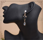 Classic Lolita Necklace & Earrings, Artificial Pearl Rhinestone - image 8
