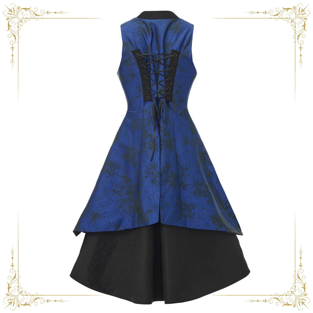 Timeless Oath - Sleeveless Ouji Vest Coat with Embroidered Sword - image 2