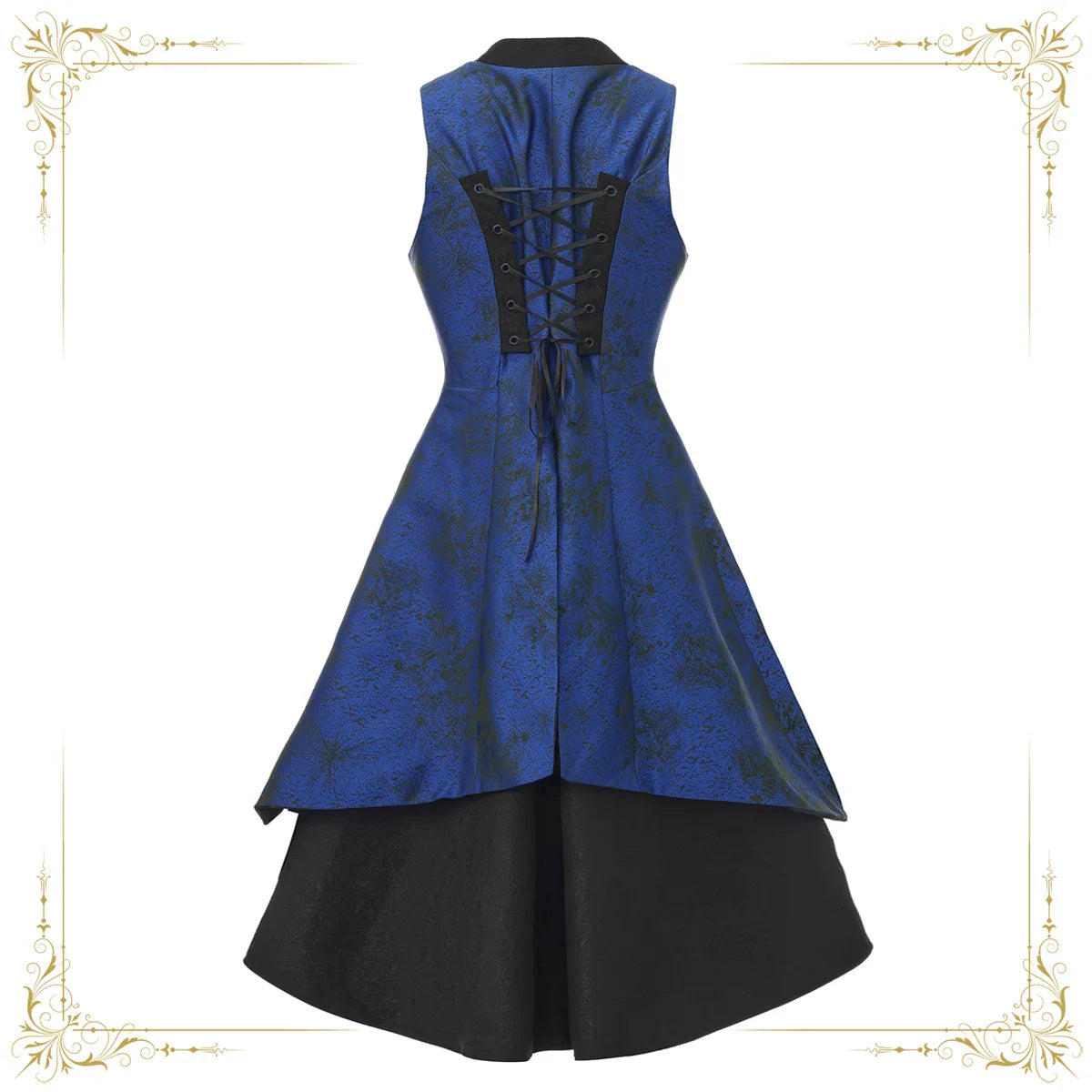 Timeless Oath - Sleeveless Ouji Vest Coat with Embroidered Sword - image 2