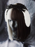 Black Wings Halloween Goth Lolita Hairband - image 29