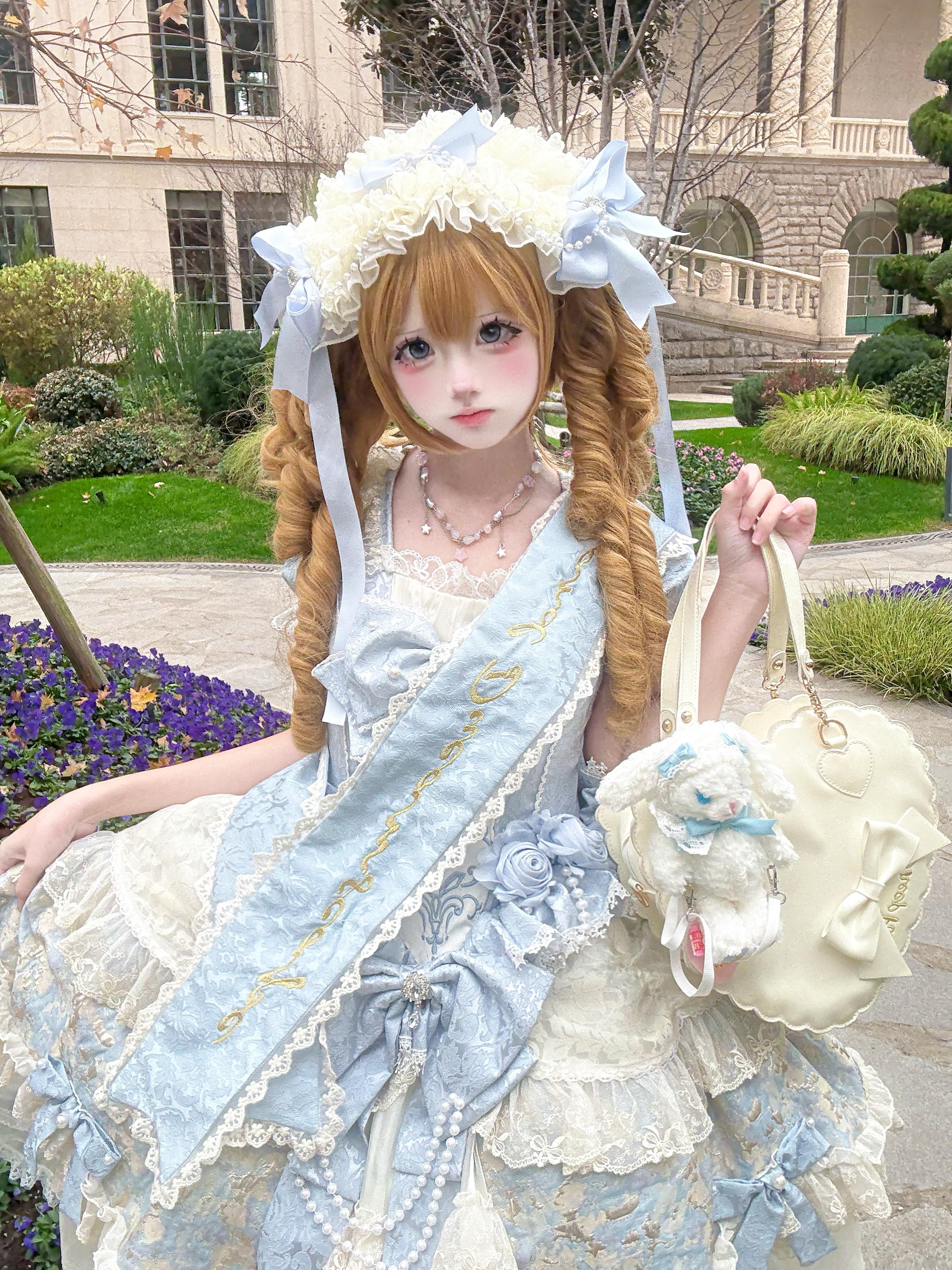 Cloris's Kiss - Sweet Lolita OP Dress and Accessories - image 5
