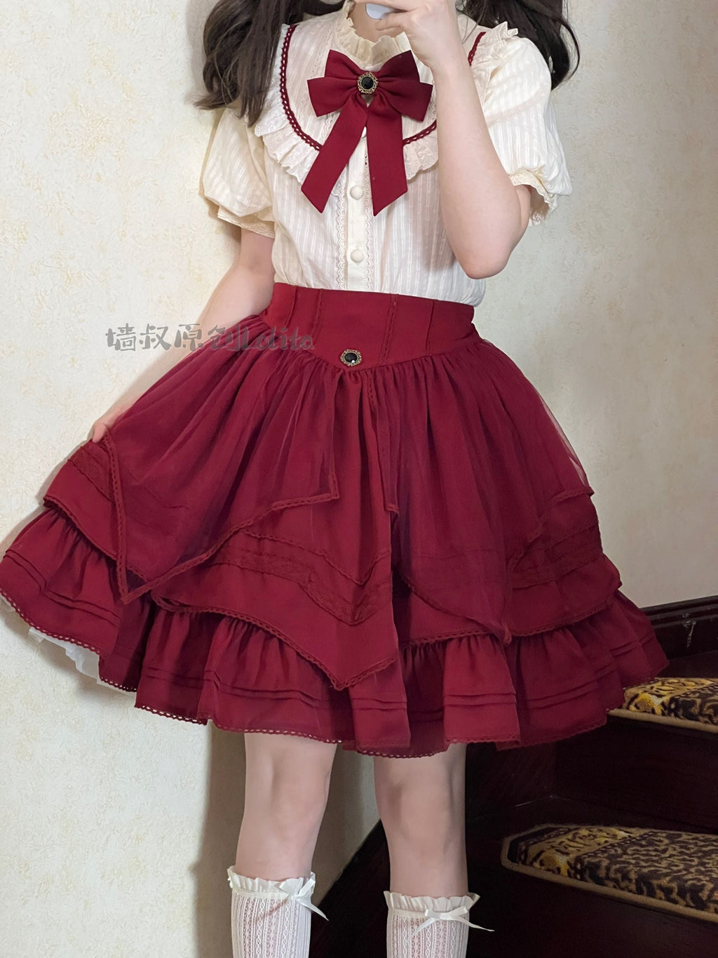 Worthy Girl - Lolita Bow Clip and Black Top Hat - image 15