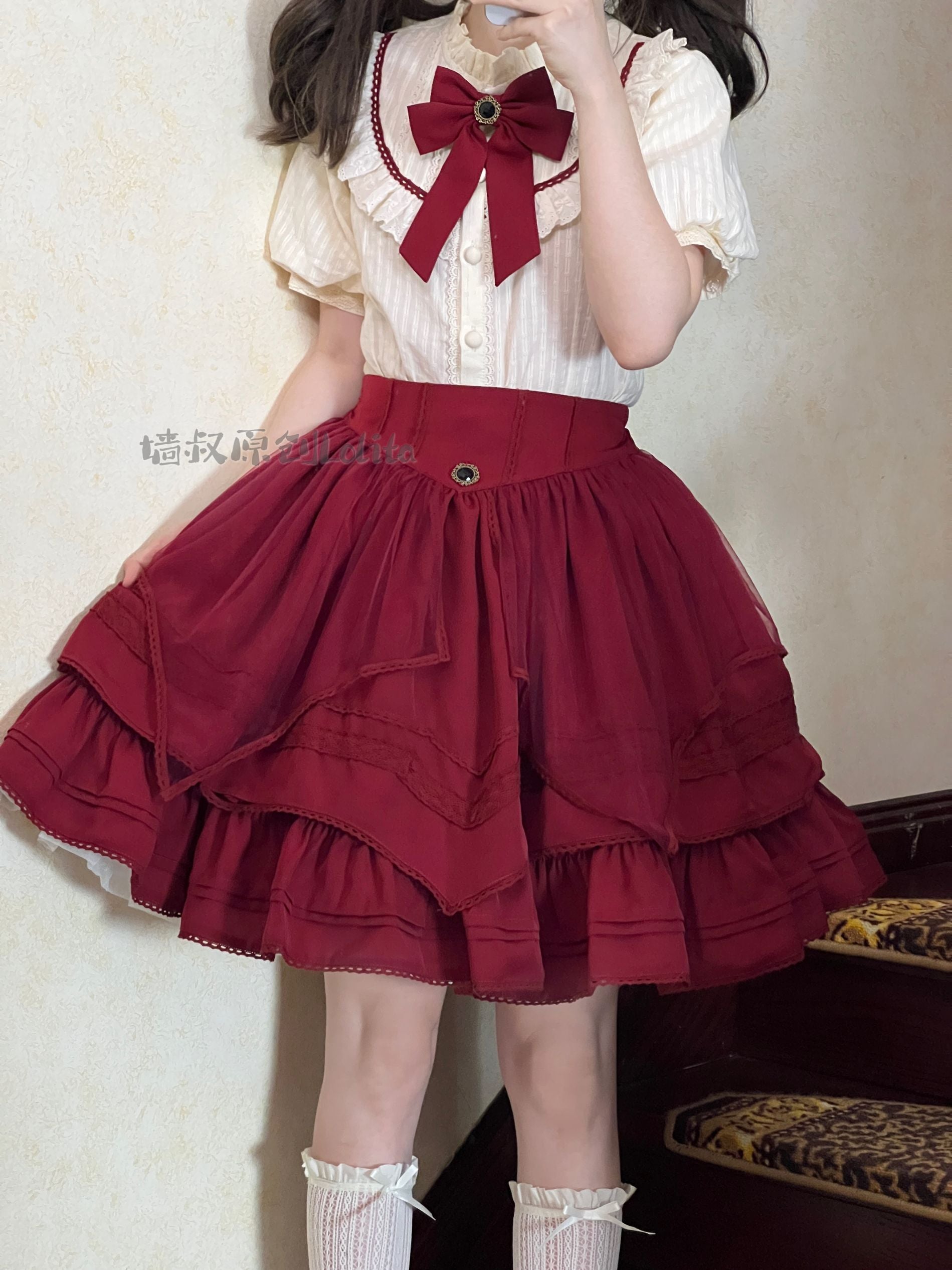 Worthy Girl - Lolita Bow Clip and Black Top Hat - image 15