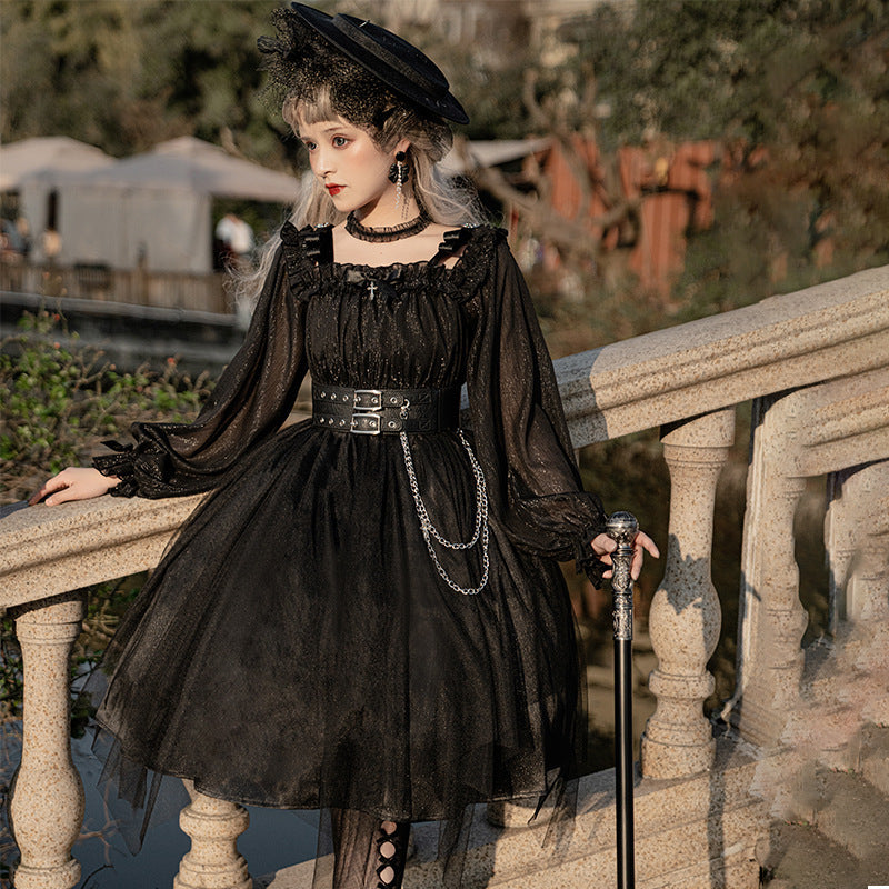 The Girl Assassin - Halloween Gothic Lolita Irregularly Hemline Dress - image 3