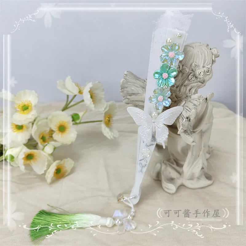 Butterfly Tassel Han Lolita Folding Fan - image 12