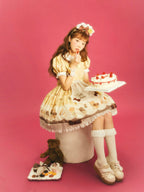 Patisserie Forever Happiness Yellow Apron Sweet Lolita OP Dress Set - image 12